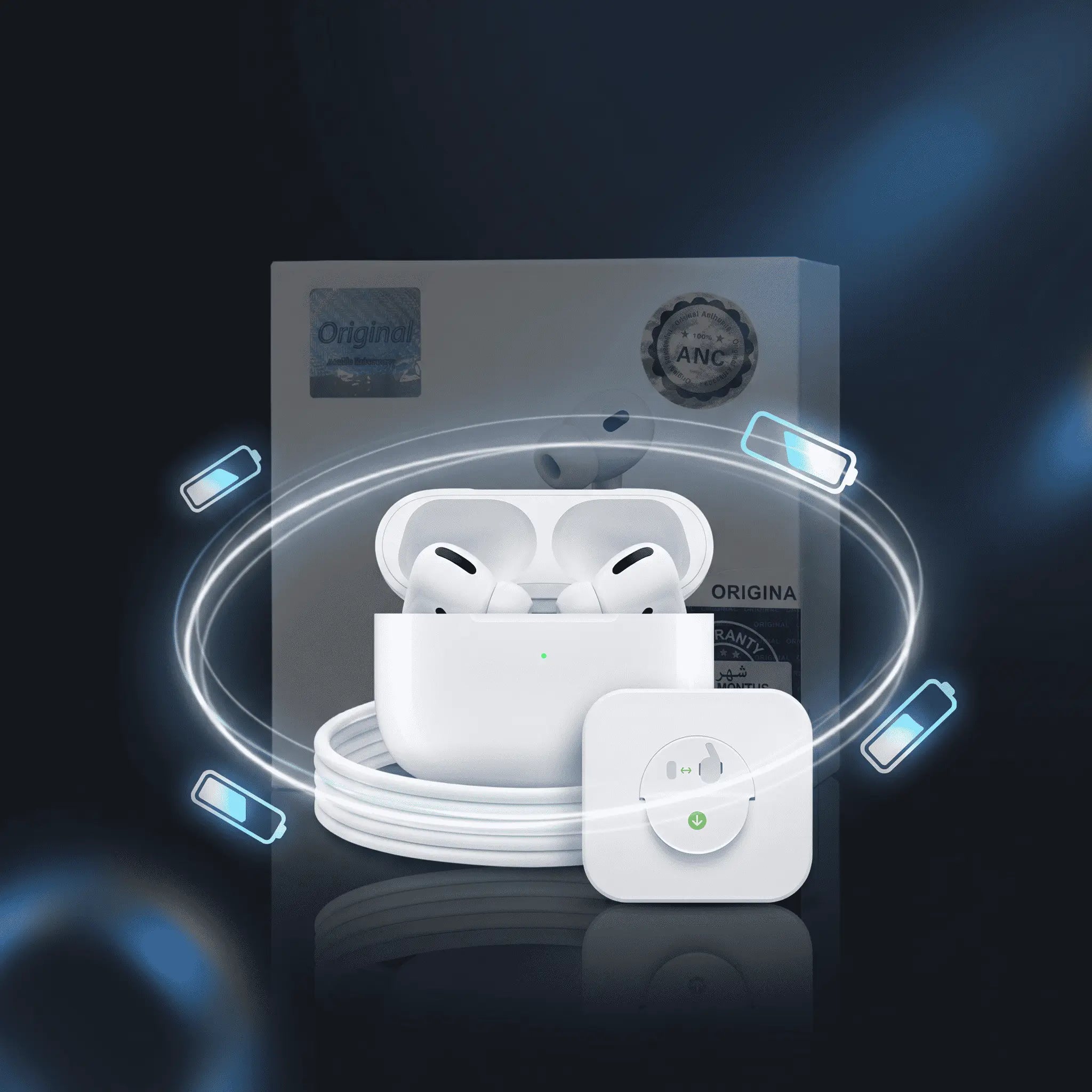 ANC Wireless Earbuds with Active Noise Cancellation & Charging Case – White My Store