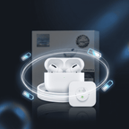 ANC Wireless Earbuds with Active Noise Cancellation & Charging Case – White
