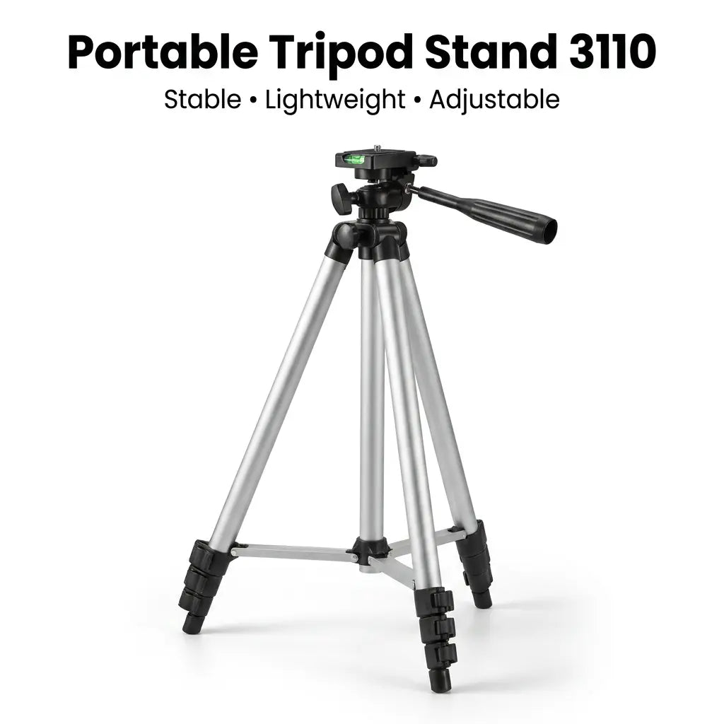 3110 Professional Tripod Stand for Camera & Mobile – Adjustable Aluminium with Carry Cover My Store