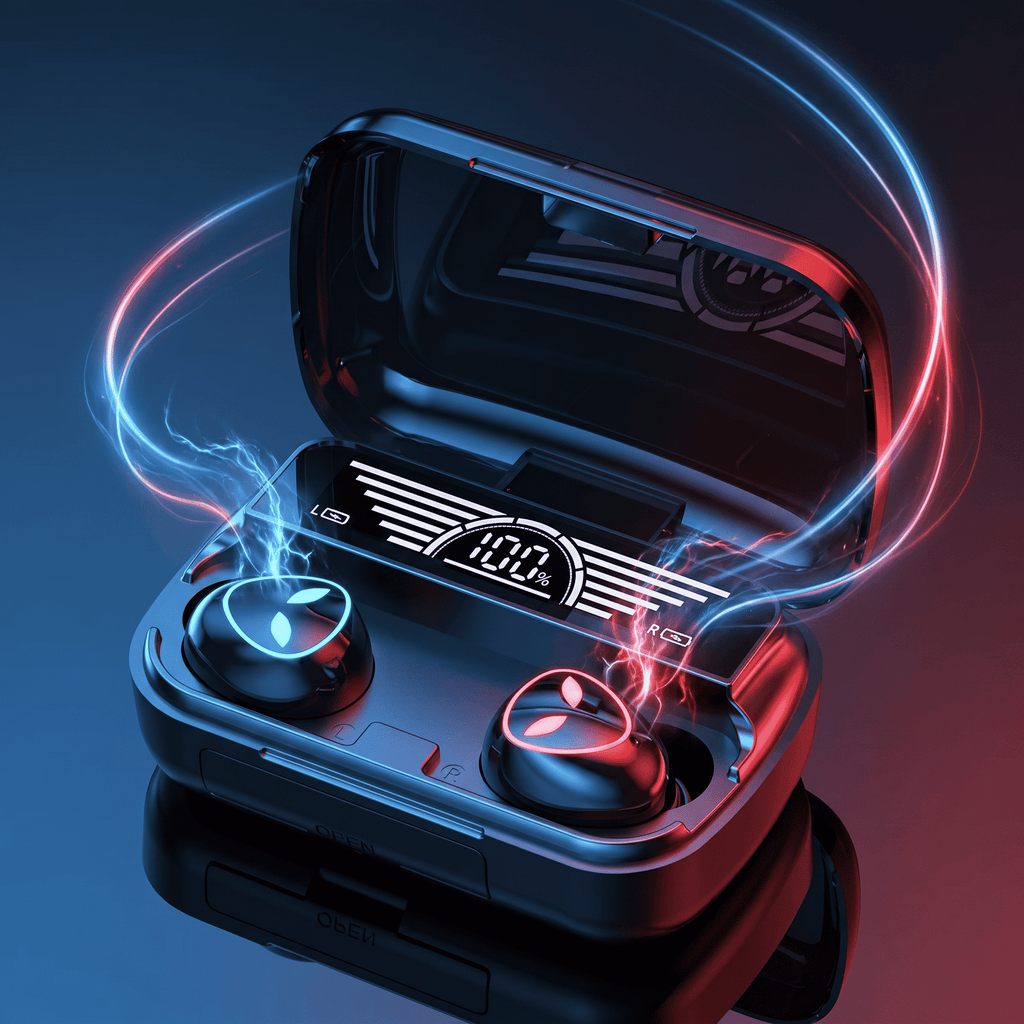 M20 Tws Wireless Earbuds With Noise Cancelling Feature Bluetooth 5.3 Clear Sound Comfortable Fit And Portable Design
