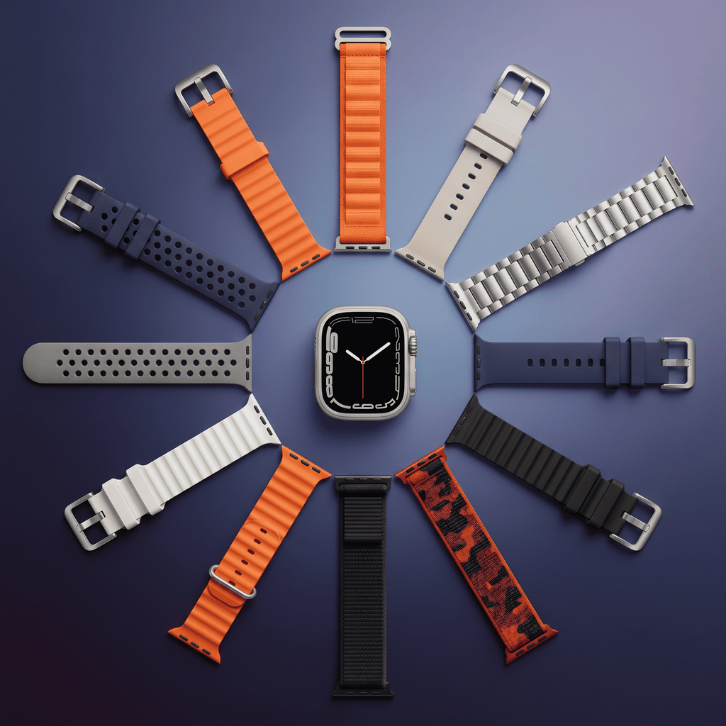 iMounra 2 BIG 2.01 Ultra Smartwatch | 7 in 1 Strap Multi-Color Bundle | Premium Design & Advanced Features